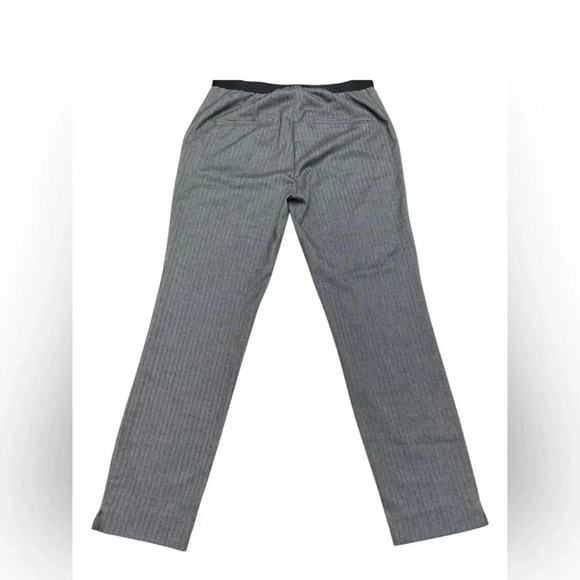 ZARA, Pinstripe Straight-Leg Classic Trousers, Small, Grey - Picture 9 of 11